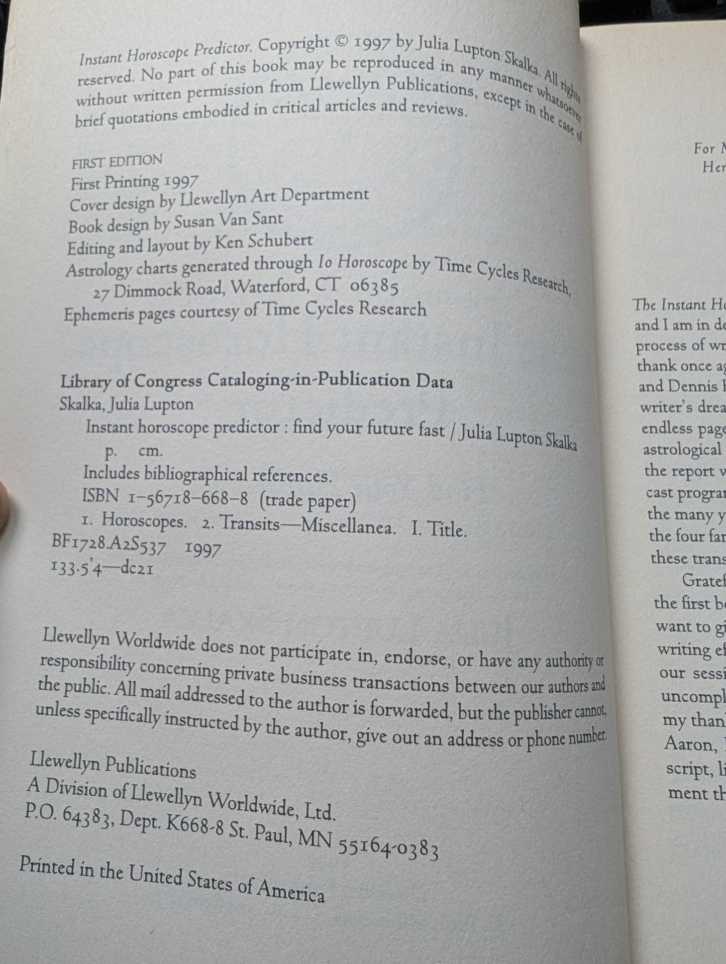 The Instant Horoscope Predictor by Julia Lupton Skalska