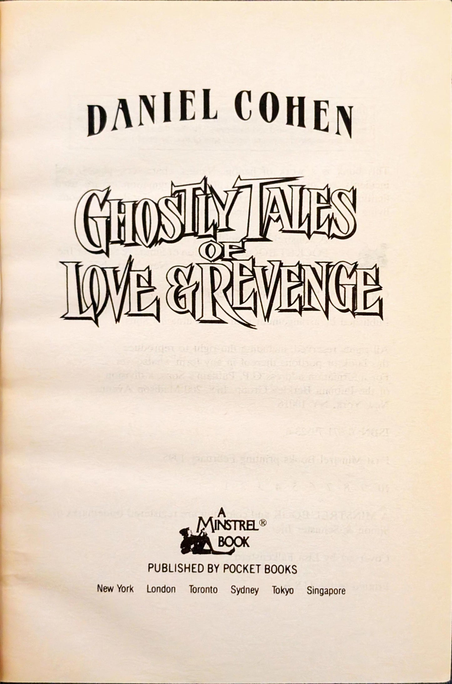 Ghostly Tales of Love & Revenge by Daniel Cohen