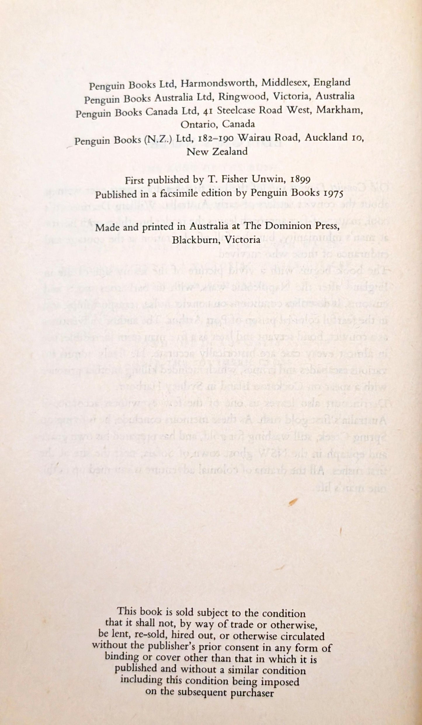 Old Convict Days by William Derrincourt edited by Louis Becke