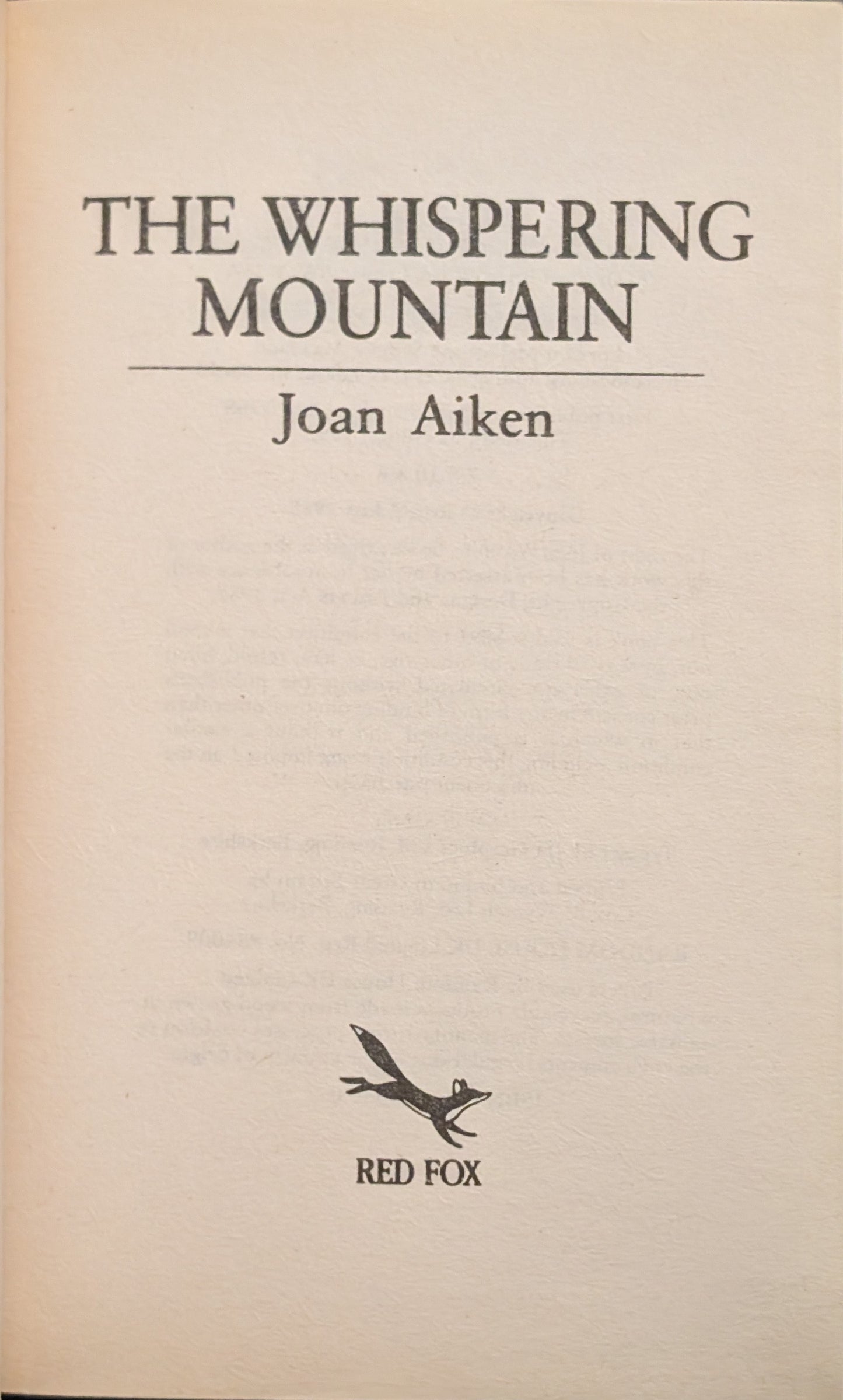 The Whispering Mountain by Joan Aiken