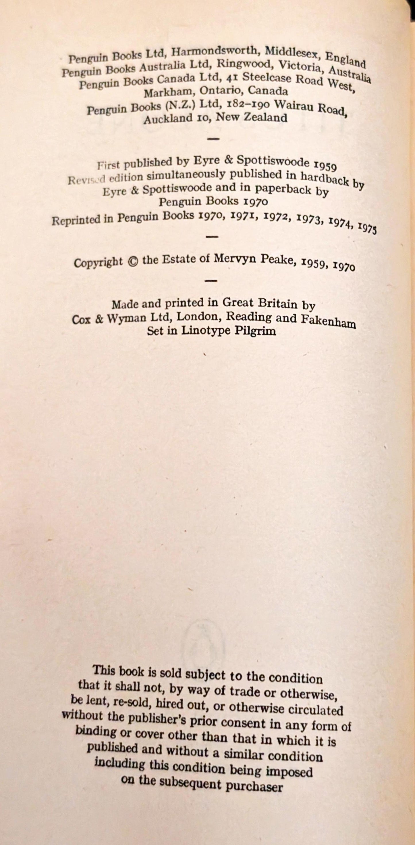 Titus Alone by Mervyn Peake