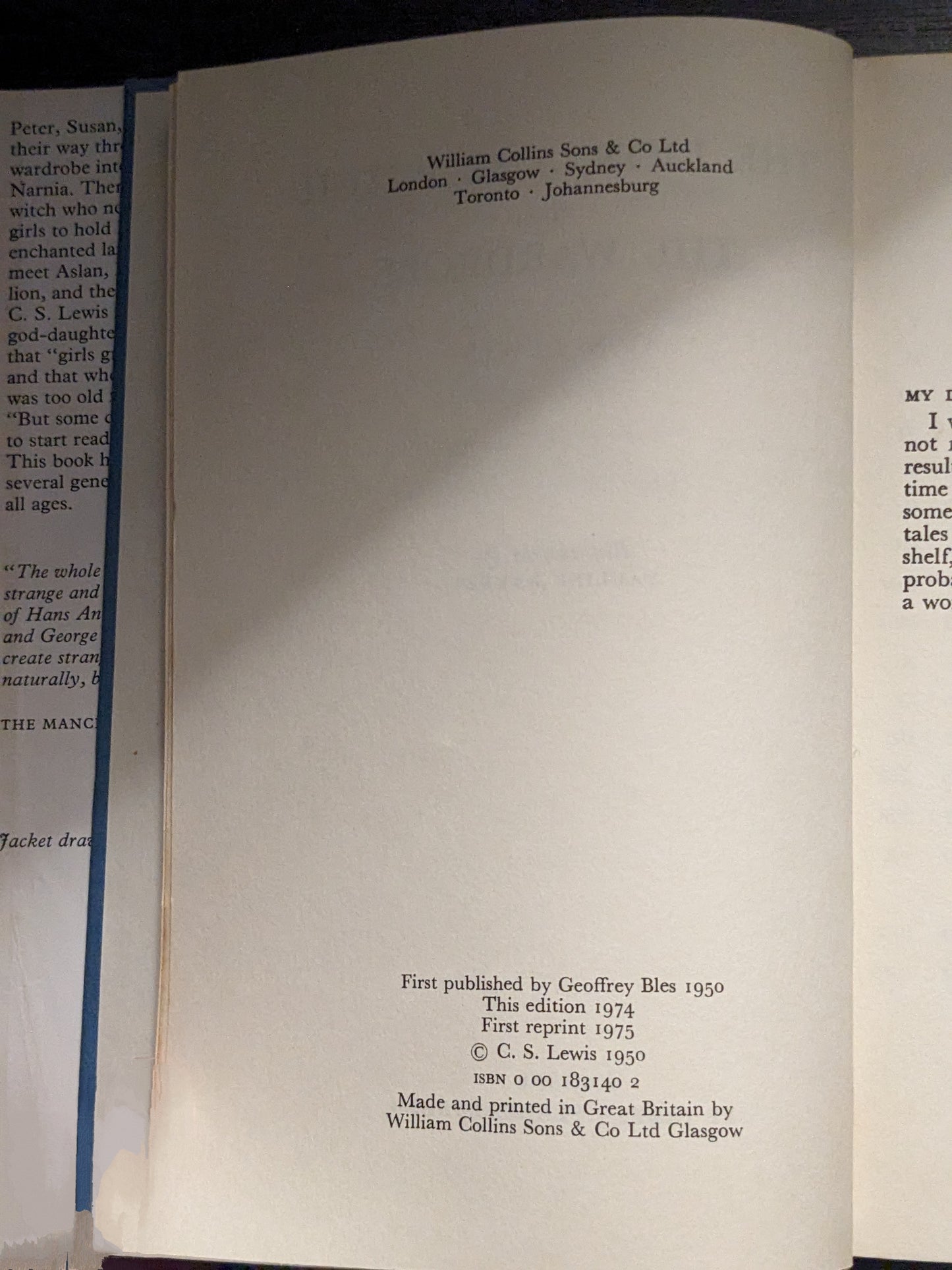 The Lion, the Witch and the Wardrobe by C.S Lewis