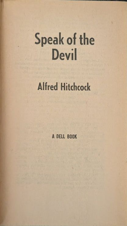 Speak of the Devil edited by Alfred Hitchcock