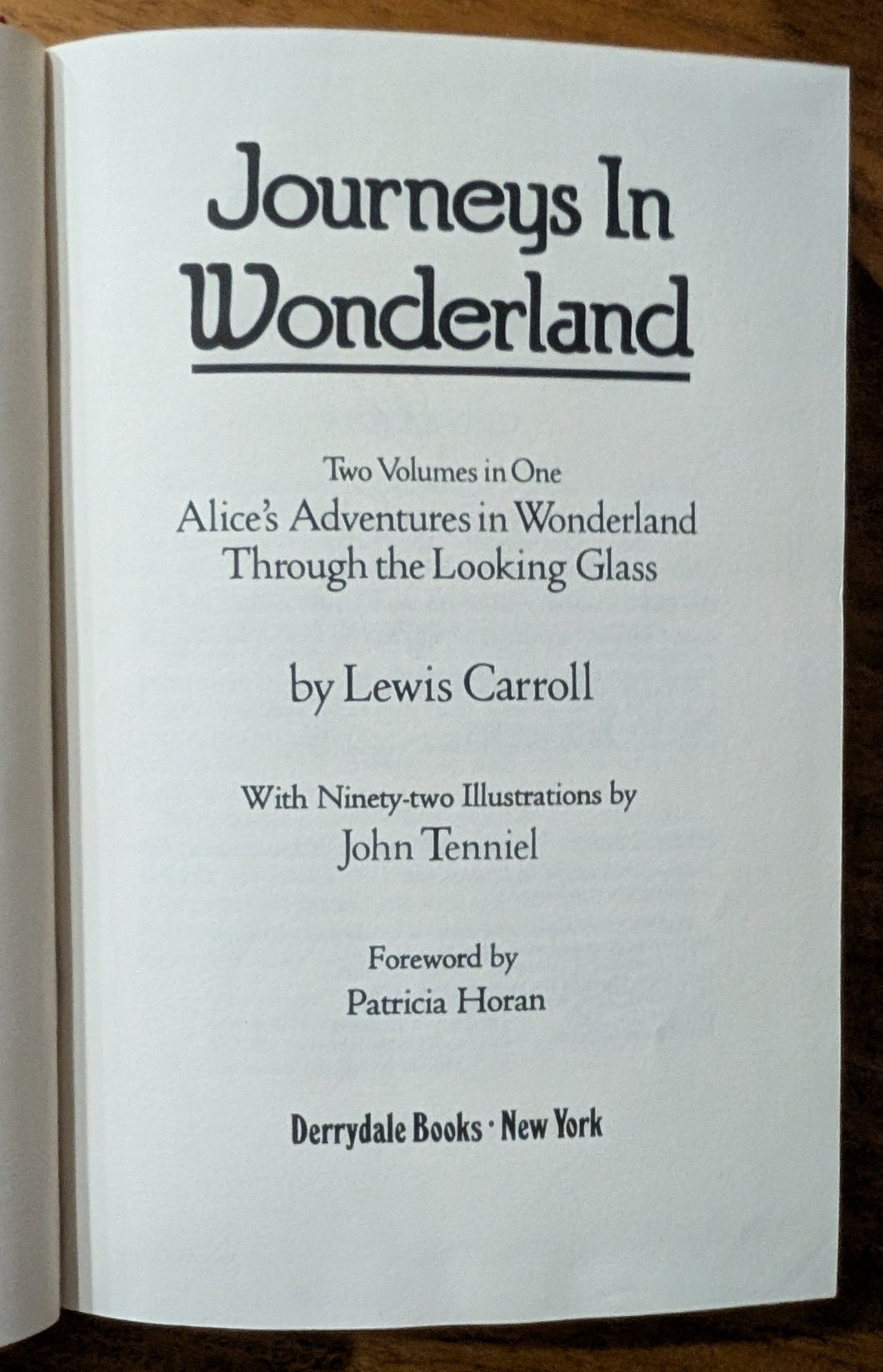 Journey's In Wonderland by Lewis Carroll