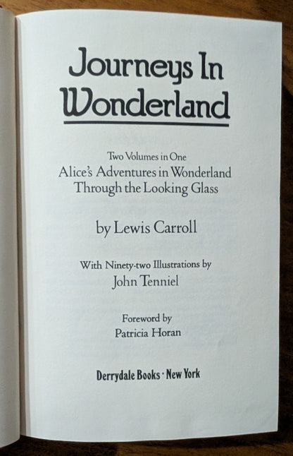 Journey's In Wonderland by Lewis Carroll