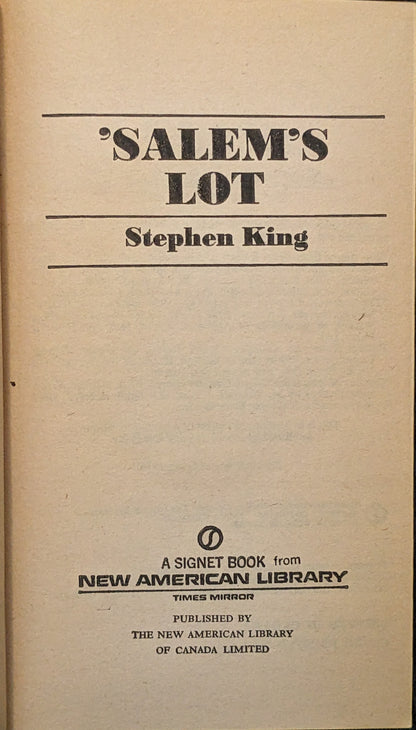 Salem's Lot by Stephen King