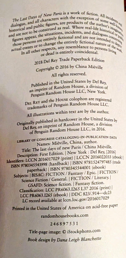 The Last Days of New Paris by China Miéville