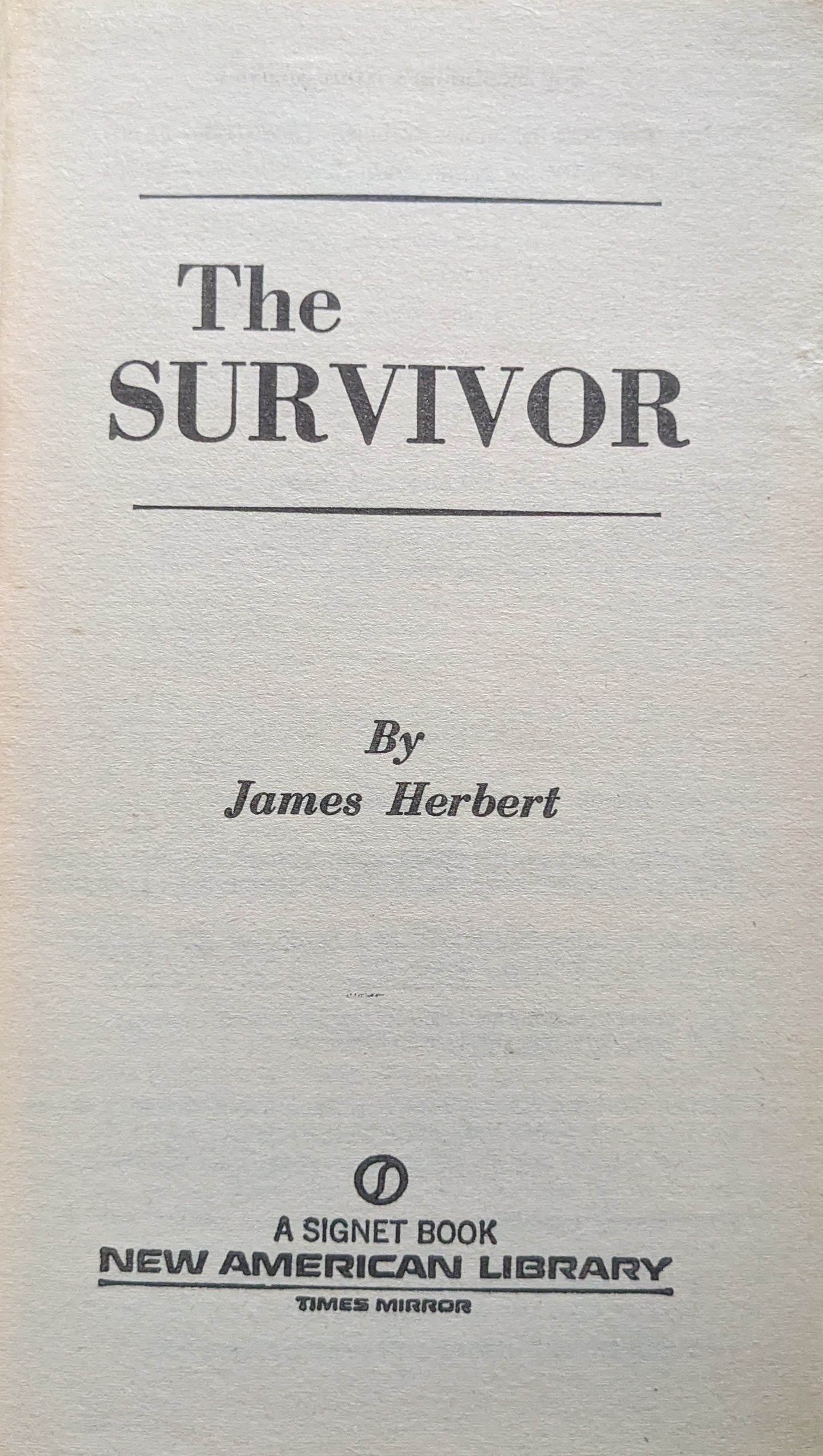 The Survivor by James Herbert