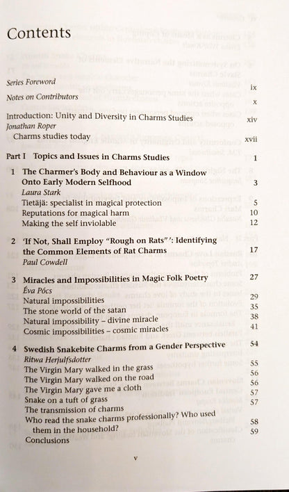 Charms, Charmers and Charming: International Research on Verbal Magic edited by Jonathan Roper