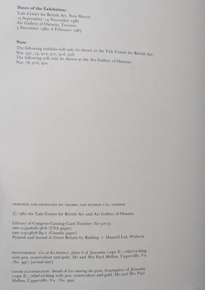William Blake: His Art and Times by David Bindman