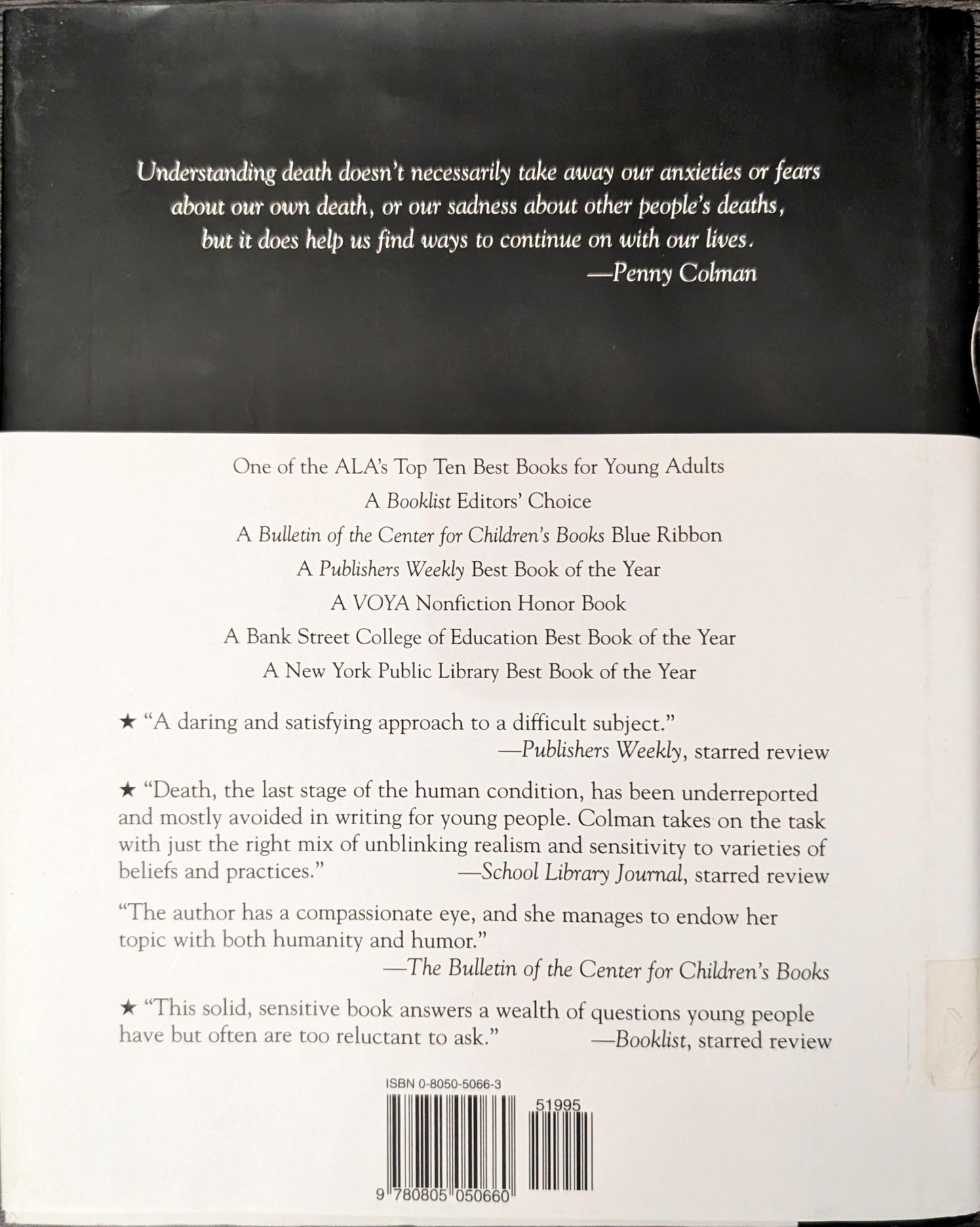 Corpses, Coffins and Crypts: A History of Burial by Penny Colman