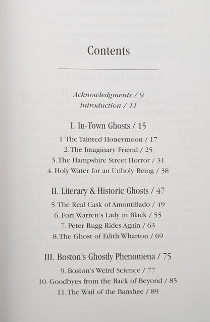 Ghosts of Boston Town: Three Centuries of True Hauntings by Holly Mascoty Nadler