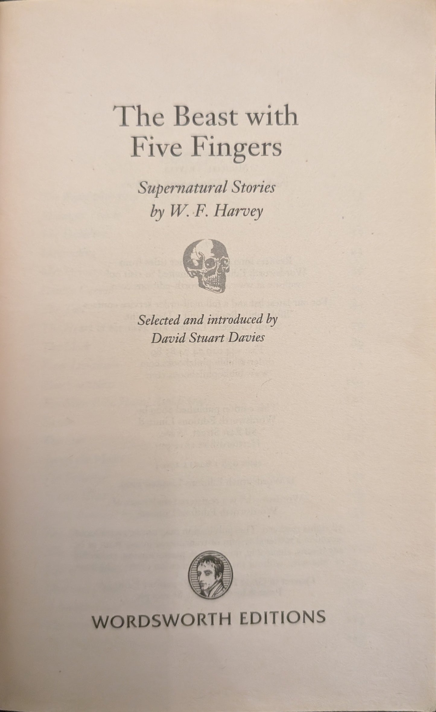 The Beast with Five Fingers by W.F Harvey