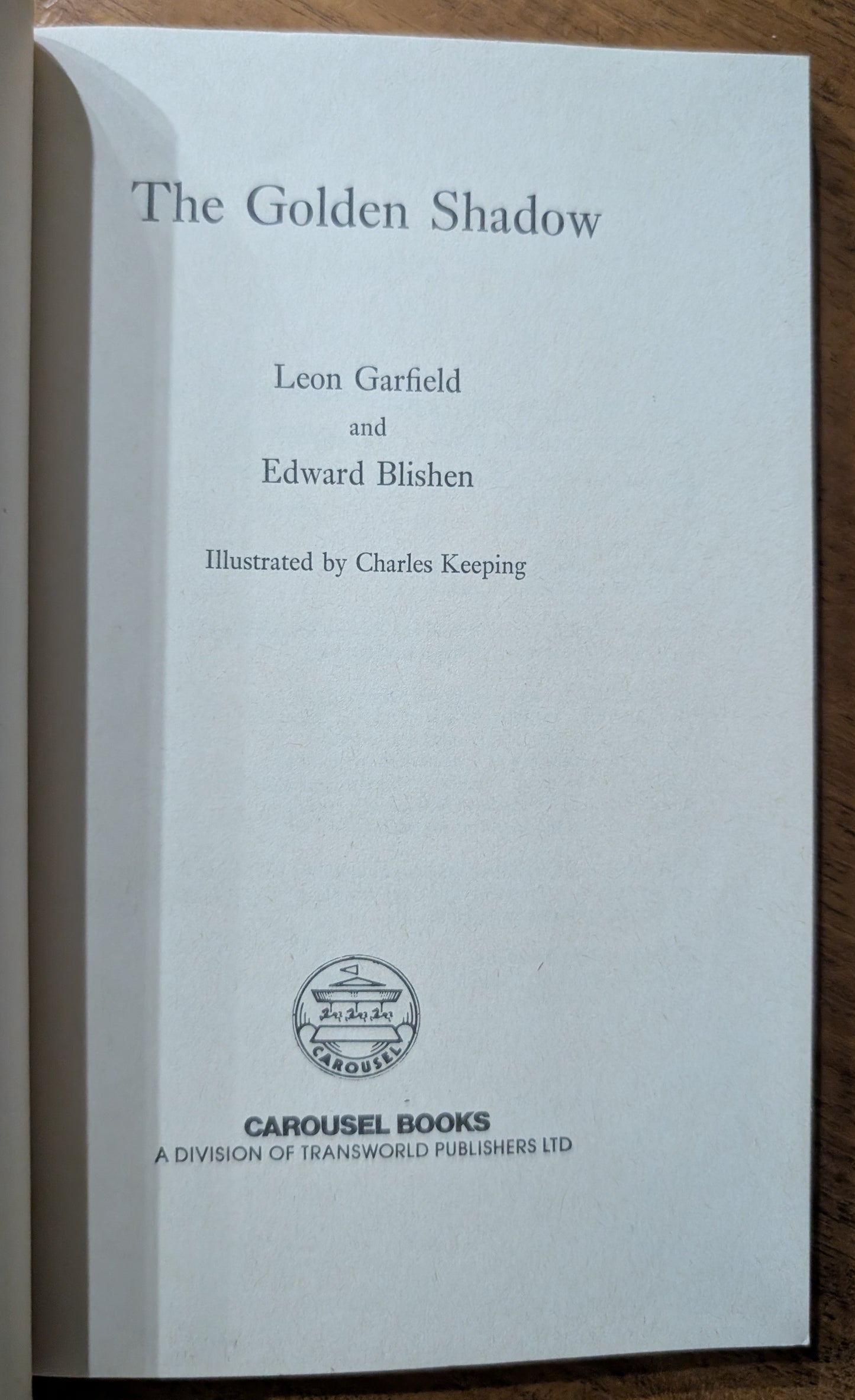 The Golden Shadow by Leon Garfield and Edward Blishen