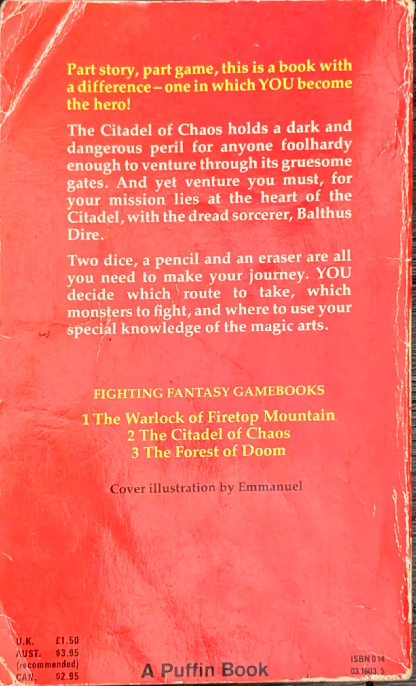The Citadel of Chaos by Steve Jackson