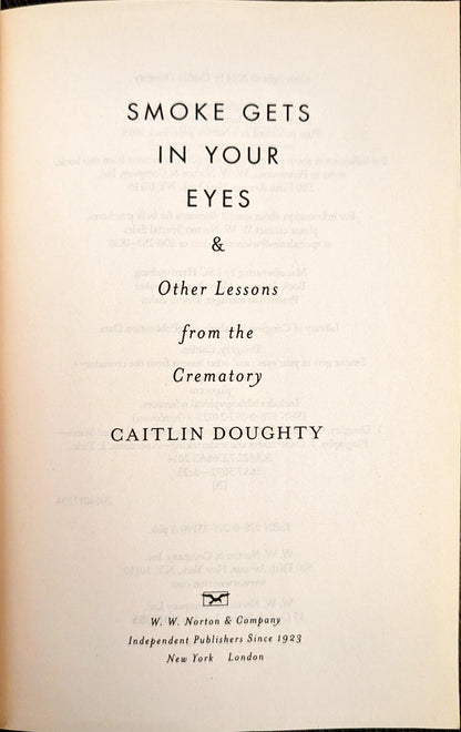 Smoke Gets in Your Eyes by Caitlin Doughty