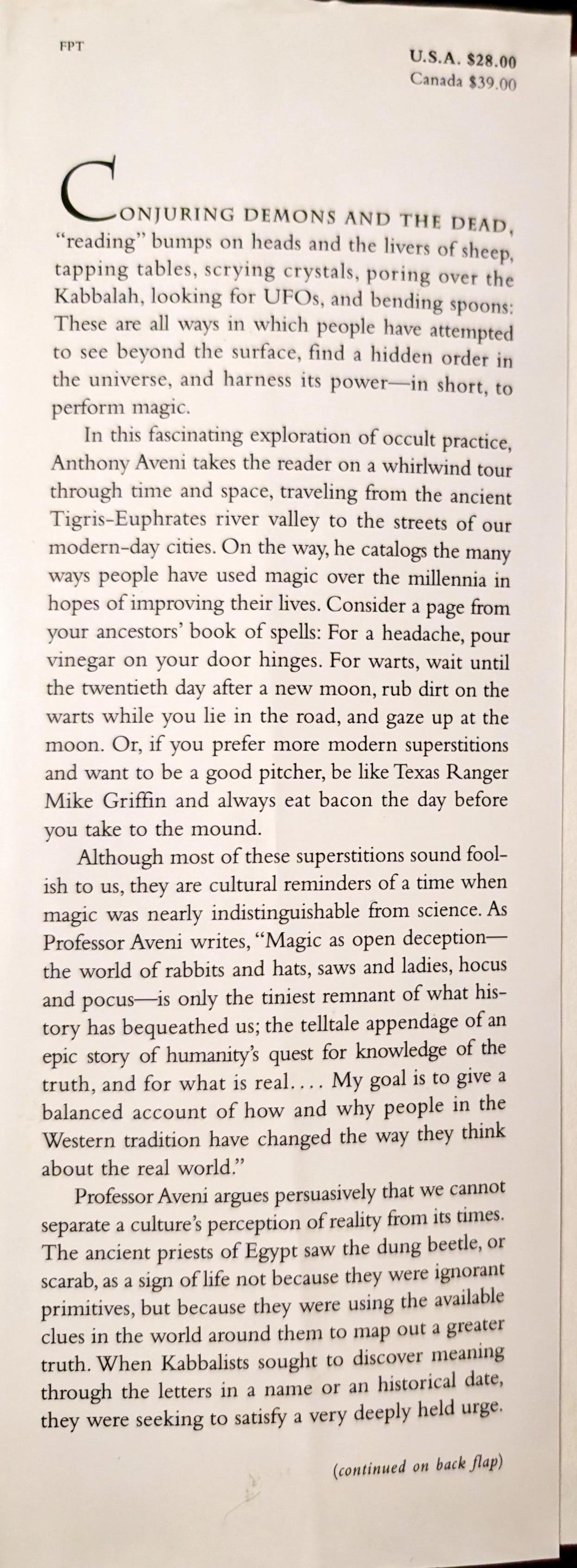 Behind the Crystal Ball: Magic, Science and the Occult from Antiquity through the New Age by Anthony Aveni