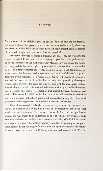 The Gothic Cathedral: Origins of Gothic Architecture & the Medieval Concept of Order by Otto von Simson