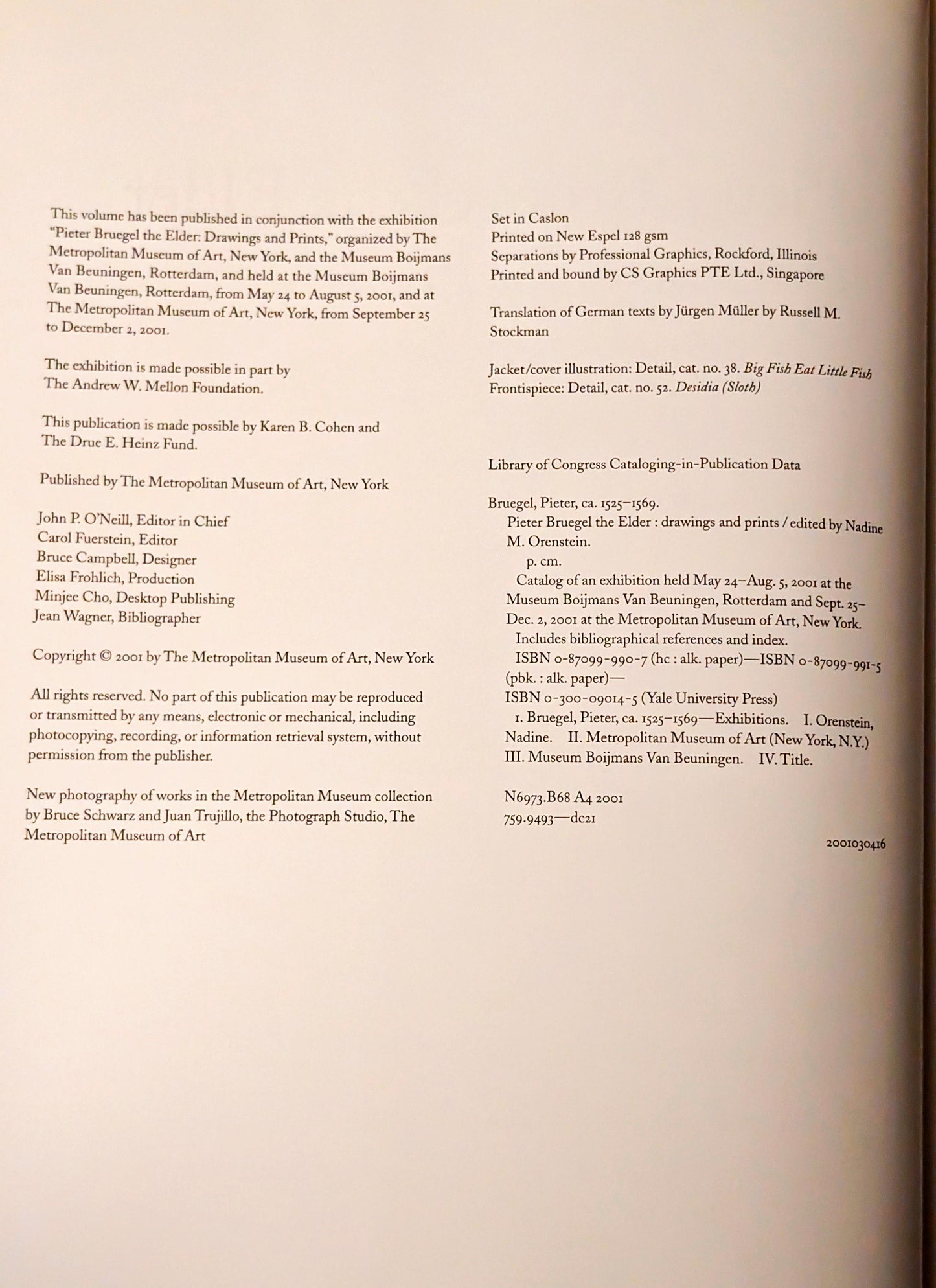 Pieter Bruegel the Elder: Drawings and Prints edited by Nadine M. Orenstein