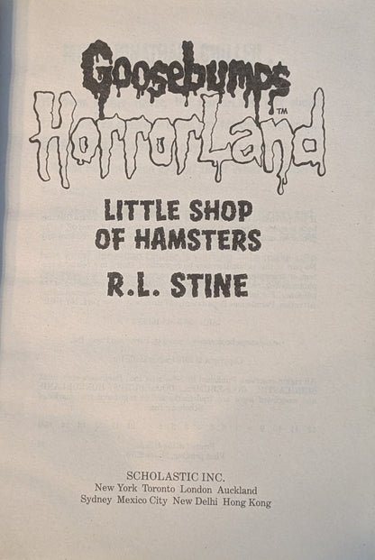 Little Shop of Hamsters (Horrorland) by R.L Stine