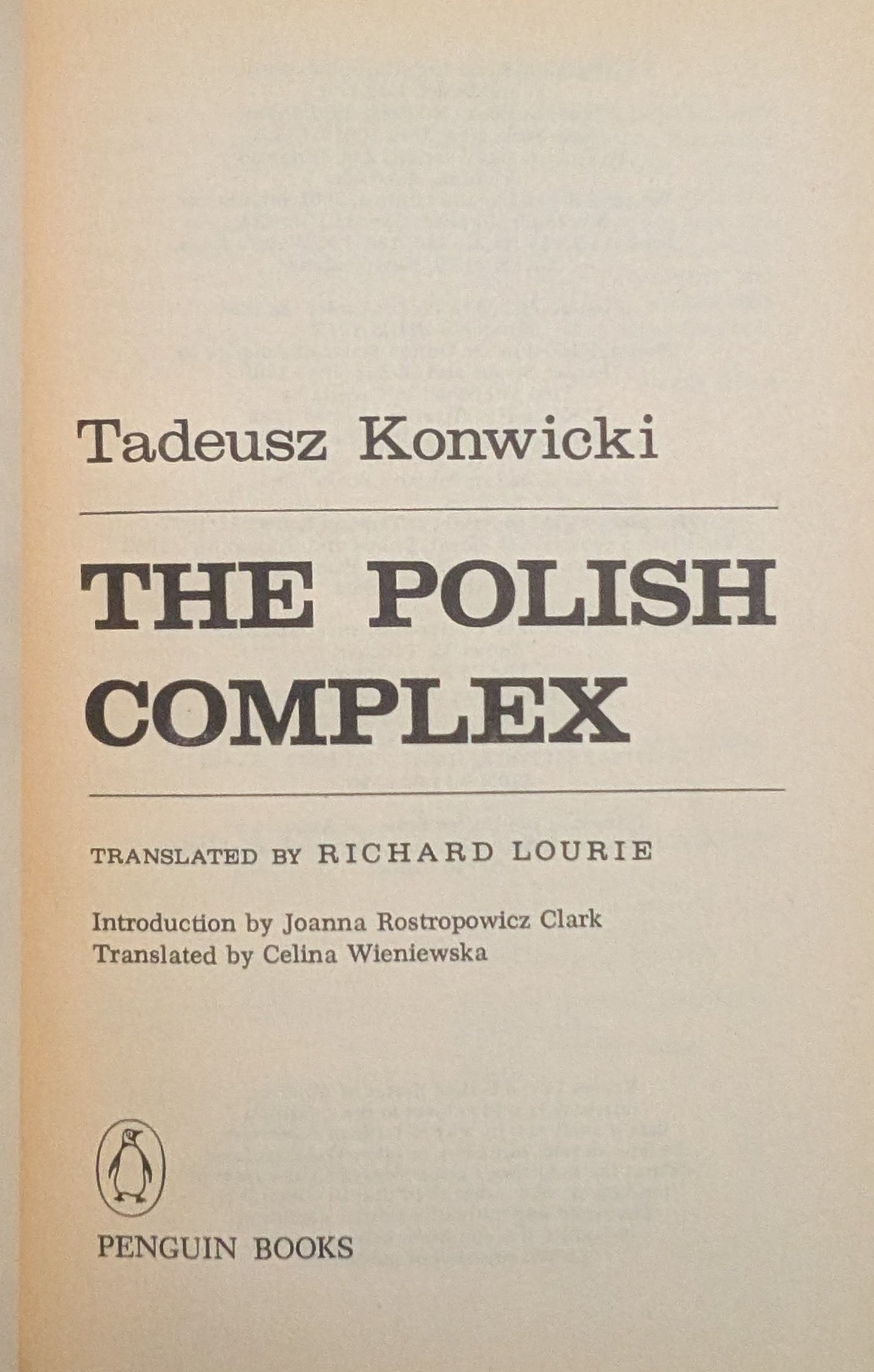 The Polish Complex by Tadeusz Konwicki