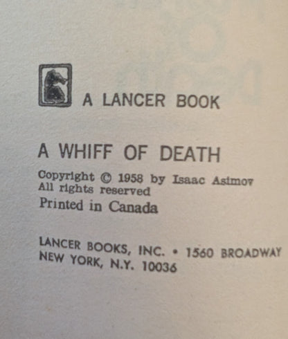 A Whiff of Death by Isaac Asimov