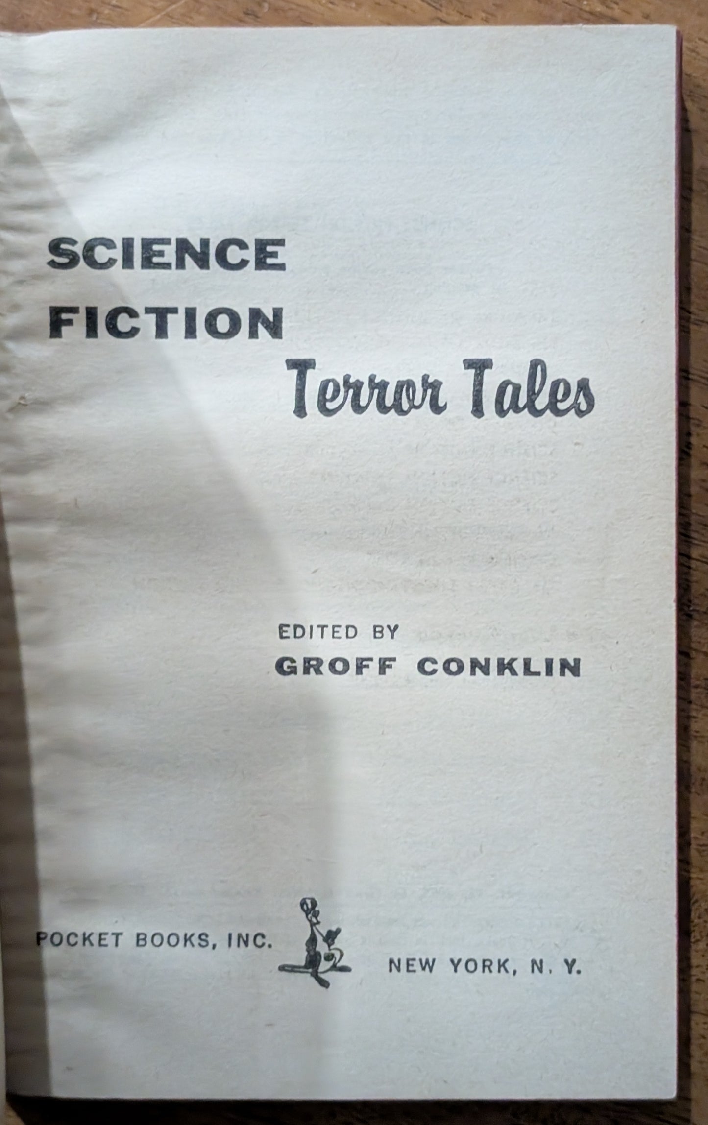 Science Fiction Terror Tales edited by Groff Conklin