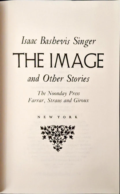 The Image and Other Stories by Isaac Bashevis Singer