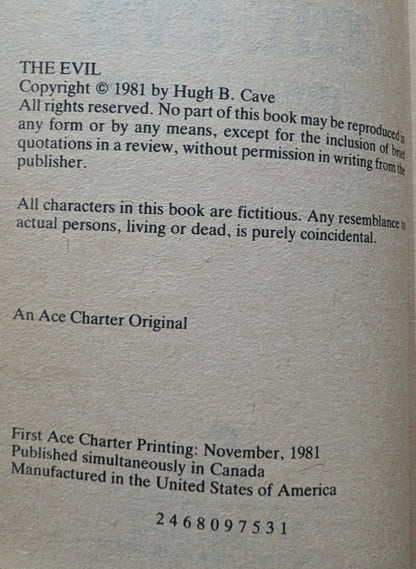 The Evil by Hugh B. Cave