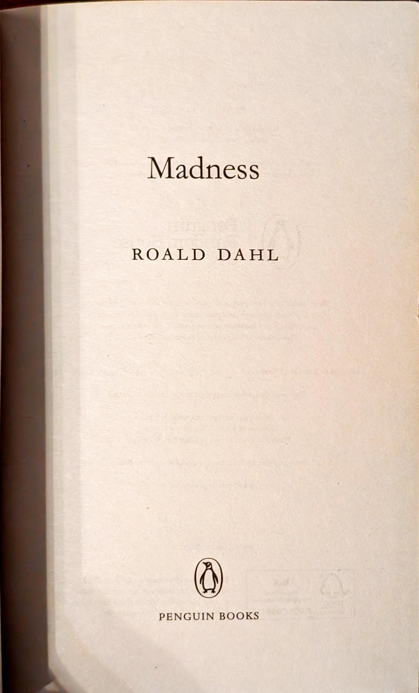 Madness by Roald Dahl