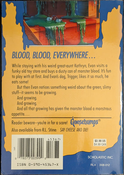 Monster Blood by R.L Stine (Goosebumps)